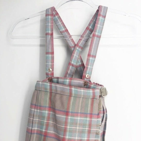 St Michael Kilt Skirt Pink Tartan Plaid - Picture 3 of 6
